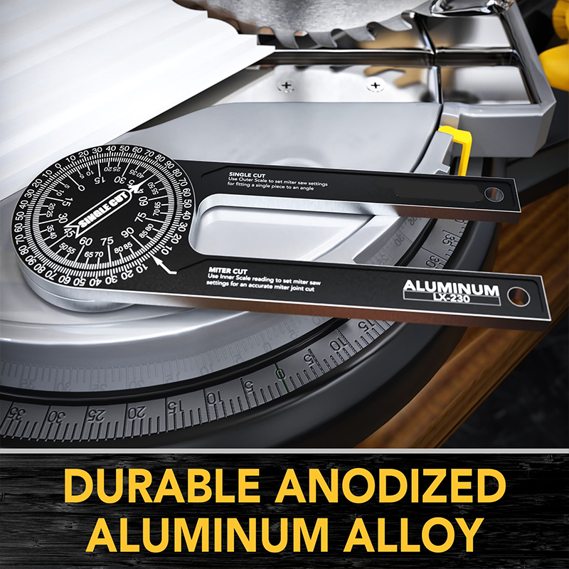 📐 50% RABATT! 🔧 7-Zoll Gehrungssägen-Winkelmesser – Präzise, robust & einfach ablesbar – Ideal für exakte Winkelschnitte & Heimwerkerprojekte 🪚