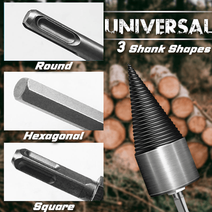 🔧50% RABATT! Holzspaltbohrer – Nützliches Holzspaltwerkzeug für Bohrmaschine & Schlagbohrer, ideal für Kaminholz & Gartenarbeit 🔥