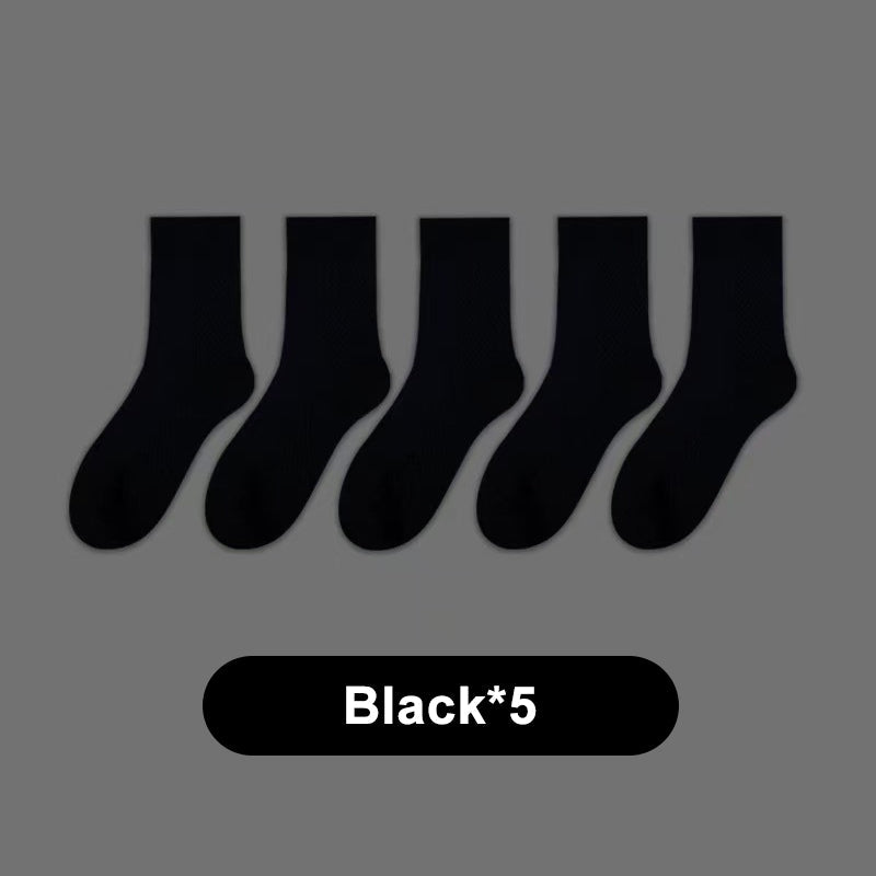 Herren-Crew-Socken aus geruchshemmender Graphene-Mischung – 5 Paar/Set