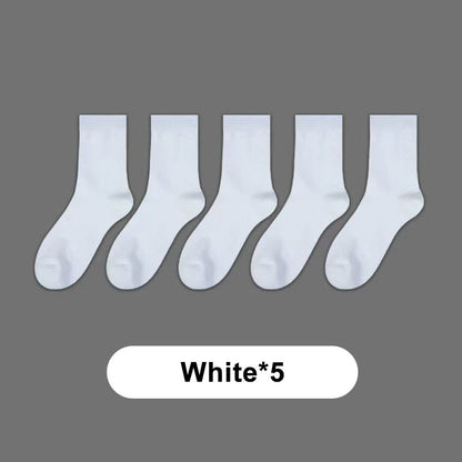 Herren-Crew-Socken aus geruchshemmender Graphene-Mischung – 5 Paar/Set