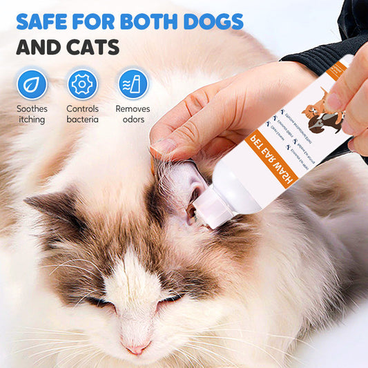 📢✨ Ohrenreiniger für Haustiere – Sanfte Formel mit beruhigender Aloe Vera für Hunde und Katzen, beugt Infektionen und Geruchsbildung vor 🌿