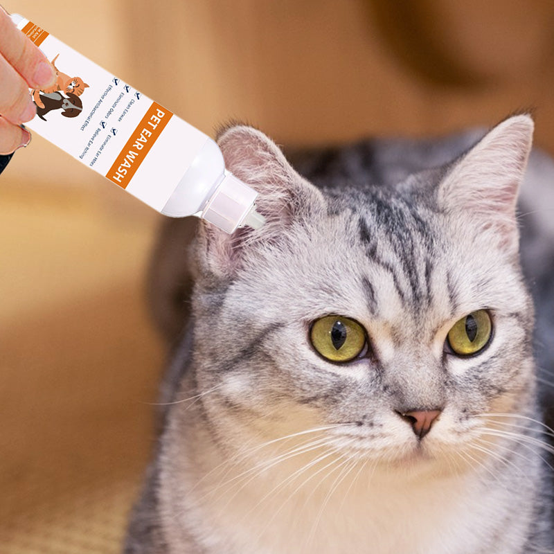 📢✨ Ohrenreiniger für Haustiere – Sanfte Formel mit beruhigender Aloe Vera für Hunde und Katzen, beugt Infektionen und Geruchsbildung vor 🌿