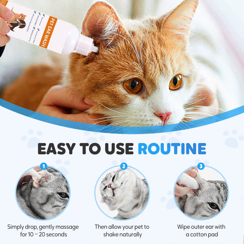 📢✨ Ohrenreiniger für Haustiere – Sanfte Formel mit beruhigender Aloe Vera für Hunde und Katzen, beugt Infektionen und Geruchsbildung vor 🌿