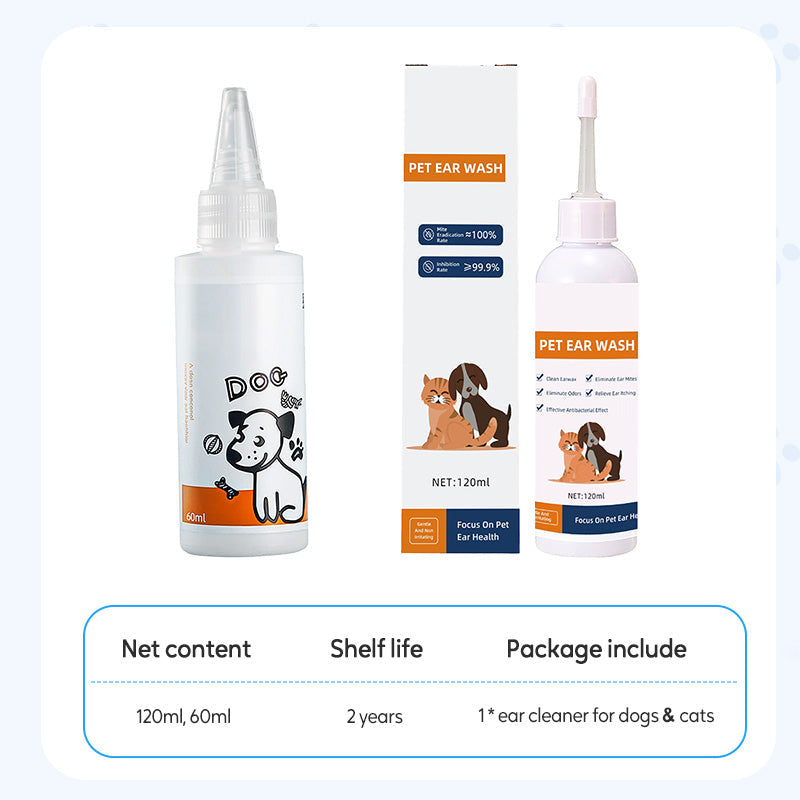 📢✨ Ohrenreiniger für Haustiere – Sanfte Formel mit beruhigender Aloe Vera für Hunde und Katzen, beugt Infektionen und Geruchsbildung vor 🌿