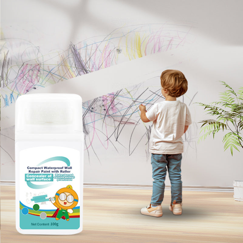 Compact Waterproof Wall Repair Paint with Roller