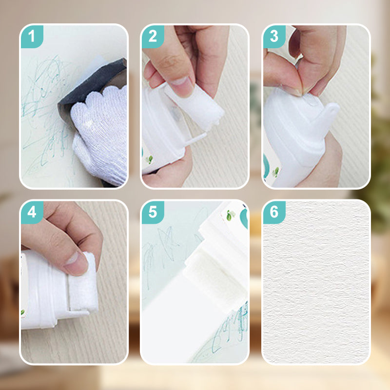 Compact Waterproof Wall Repair Paint with Roller