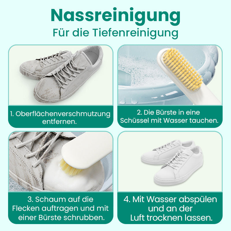 Multifunktionaler, effektiver und milder Schuhrreiniger