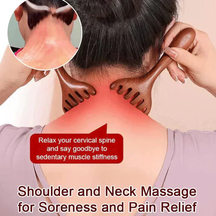 🔥Solange der Vorrat reicht 50 % Rabatt!🎉Naturstein-Massageset: Schabbrett, Fingerclip und eiförmiges Massagegerät