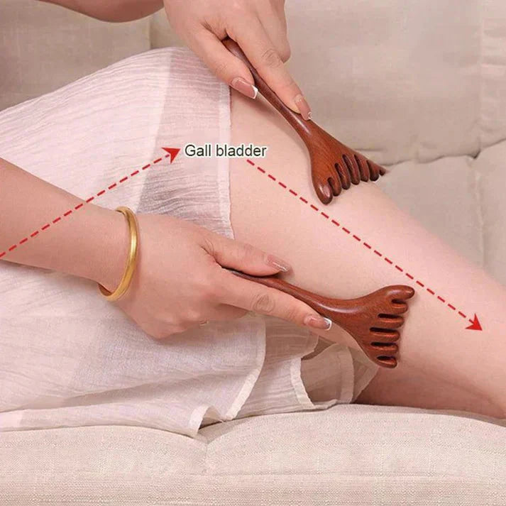 🔥Solange der Vorrat reicht 50 % Rabatt!🎉Naturstein-Massageset: Schabbrett, Fingerclip und eiförmiges Massagegerät