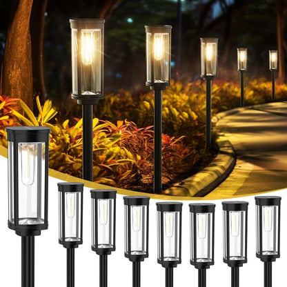 🌞 Solar-Gartenleuchte mit Filament-Optik – Wasserdicht & ideal für Wege und Rasen