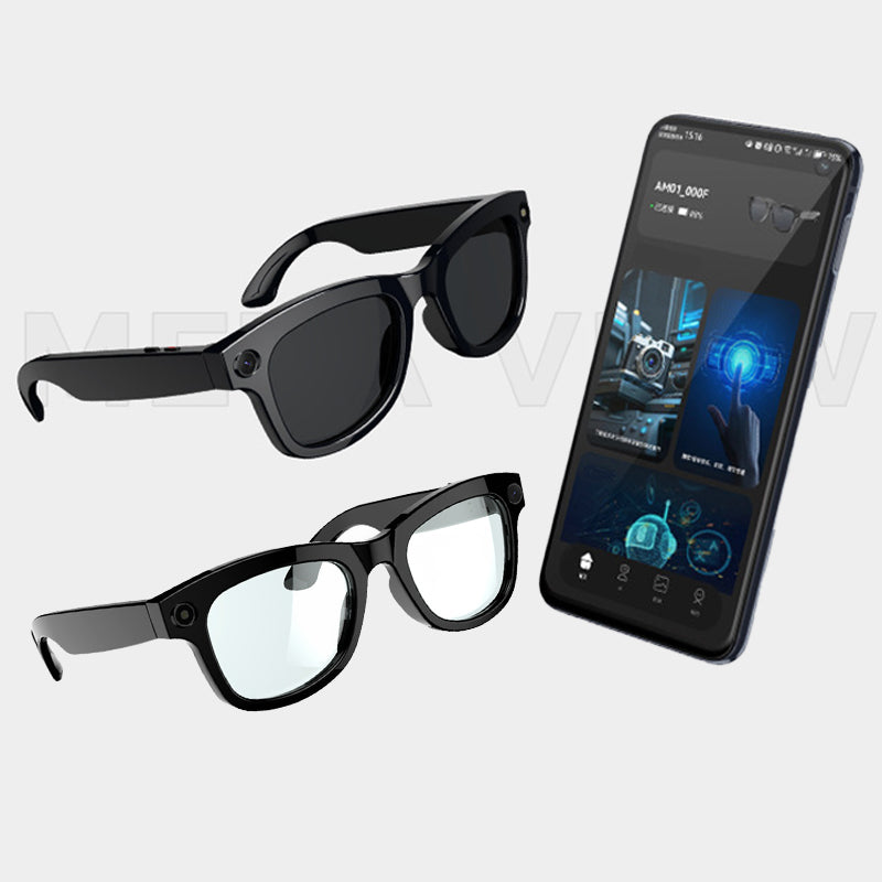 🥳 KI-Smart-Brille mit ChatGPT, 8-MP-Kamera und HD 1200P 4K-Videoaufzeichnung, Echtzeitübersetzung in über 160 Sprachen, Bluetooth 5.4, HiFi-Audio- und Musiksteuerung, intelligente Sonnenbrille mit Videoaufzeichnung für unterwegs