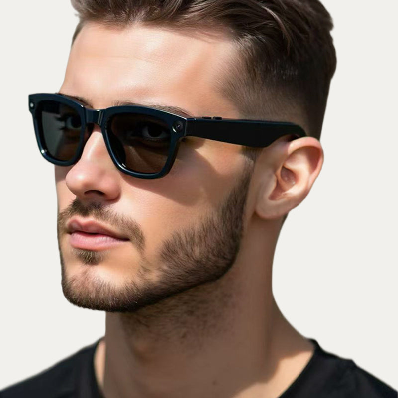 🥳 KI-Smart-Brille mit ChatGPT, 8-MP-Kamera und HD 1200P 4K-Videoaufzeichnung, Echtzeitübersetzung in über 160 Sprachen, Bluetooth 5.4, HiFi-Audio- und Musiksteuerung, intelligente Sonnenbrille mit Videoaufzeichnung für unterwegs