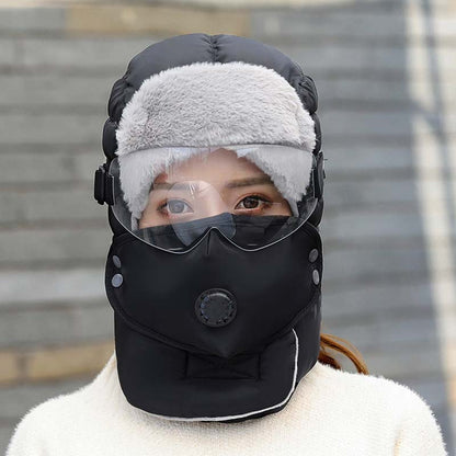 Thermomütze mit abnehmbarer Atemmaske