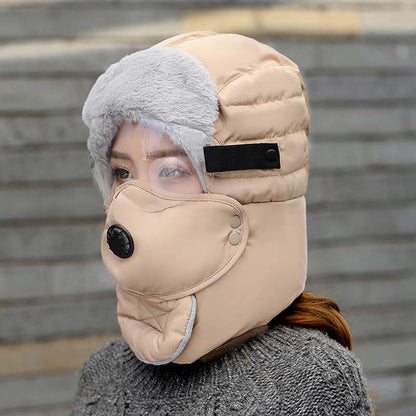 Thermomütze mit abnehmbarer Atemmaske