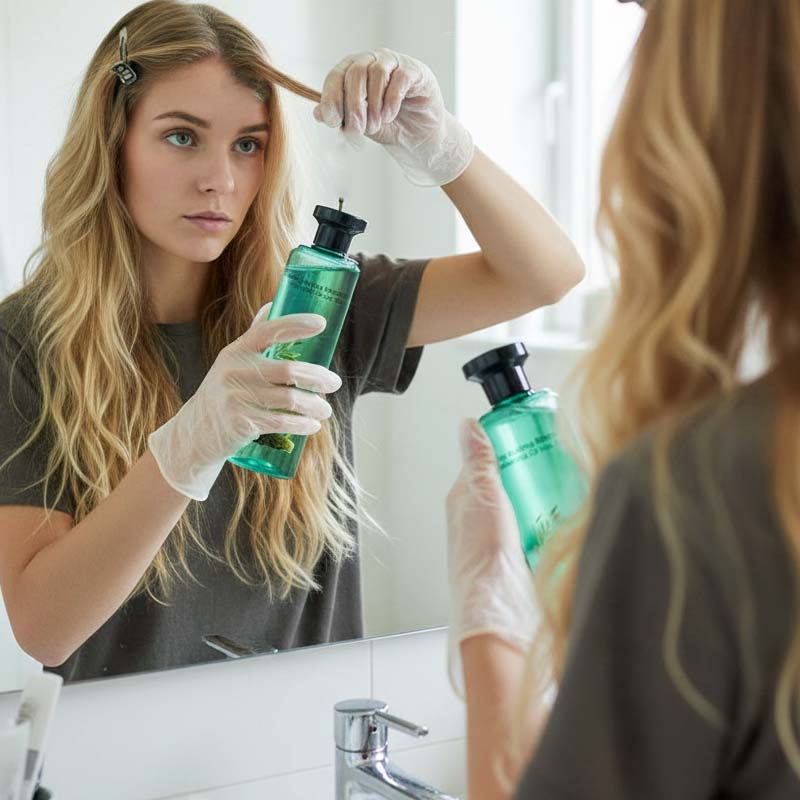 Langanhaltende Haarfarbe mit ätherischen Ölen aus Pflanzen