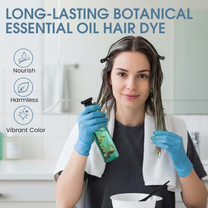 Langanhaltende Haarfarbe mit ätherischen Ölen aus Pflanzen