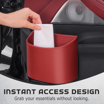 🥳HEISSER VERKAUF 2026🥳💞ÜBER 50.000 VERKAUFT!🚗🧺Getränkehalter aus Leder für die Autotür – Breite Öffnung, Getränke und Handy sind leicht zu erreichen. Sicherer Halt durch Clip-Befestigung. PU-Leder, robust und stilvoll. 🛡️✨