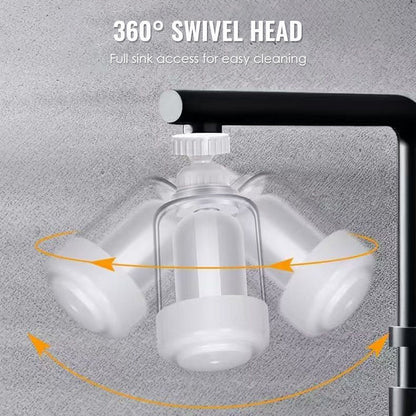 💧360° drehbarer Wasserhahnfilter ✅Zweistufiger Wasserauslassfilter für die Küche