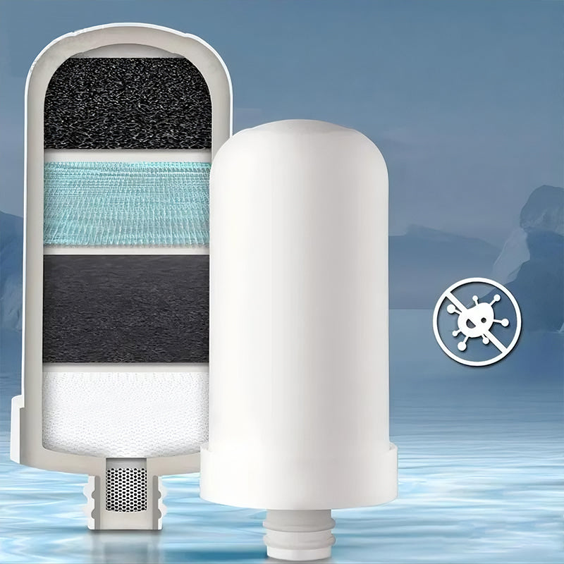 💧360° drehbarer Wasserhahnfilter ✅Zweistufiger Wasserauslassfilter für die Küche