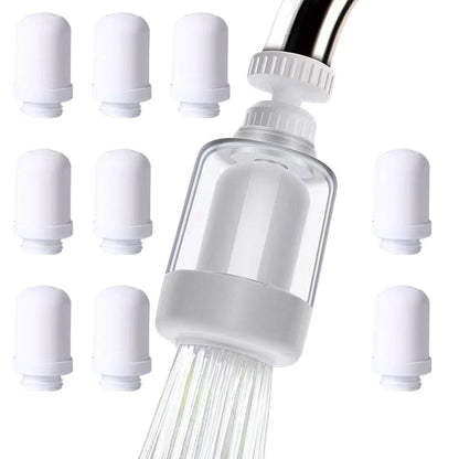 💧360° drehbarer Wasserhahnfilter ✅Zweistufiger Wasserauslassfilter für die Küche