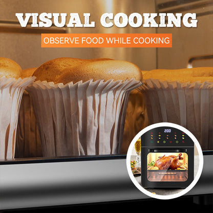 🔥2026 HEISSER VERKAUF🍳🍗Multifunktionale visuelle Heißluftfritteuse mit Touchscreen