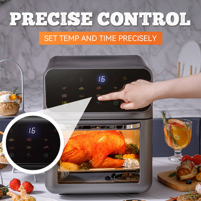 🔥2026 HEISSER VERKAUF🍳🍗Multifunktionale visuelle Heißluftfritteuse mit Touchscreen