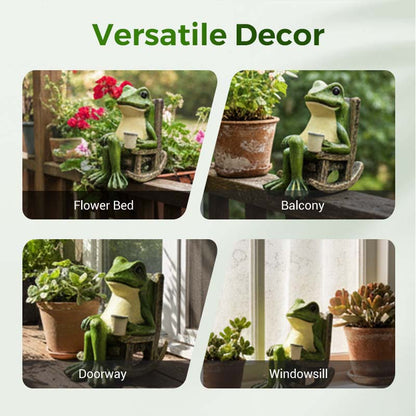 🐸 KAUFE 3, ERHALTE 1 GRATIS! ☀️ Solarbetriebene Schaukelstuhl-Frosch-Dekoration – Bewegungsaktiviert, Wetterfest & Perfekt Für Garten, Terrasse & Balkon 🏡
