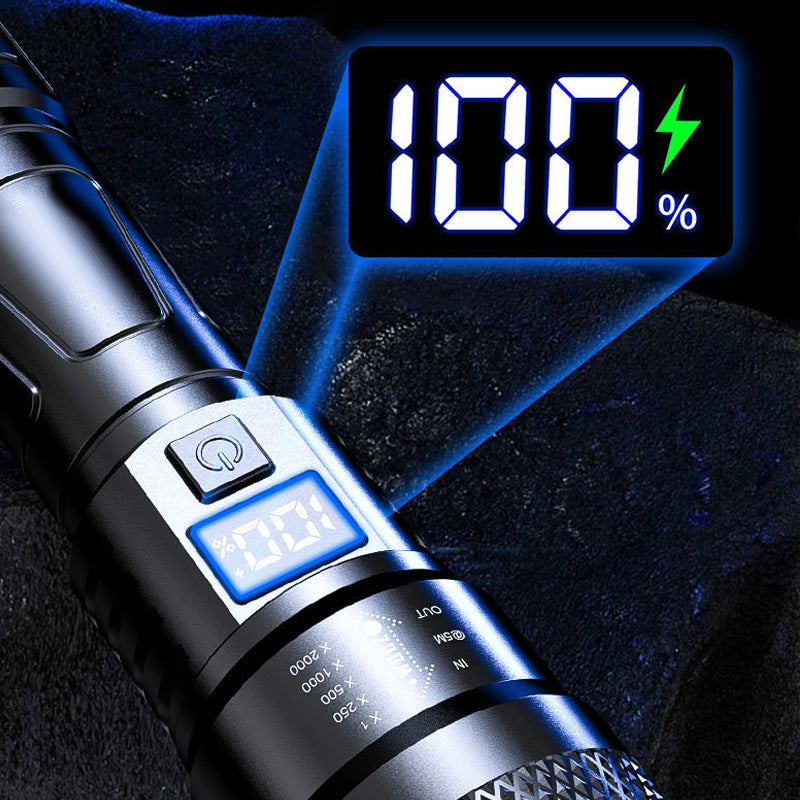 🎅Weihnachts-Sonderangebot: 50 % Rabatt🎁LED Strong Light Einziehbare Taschenlampe