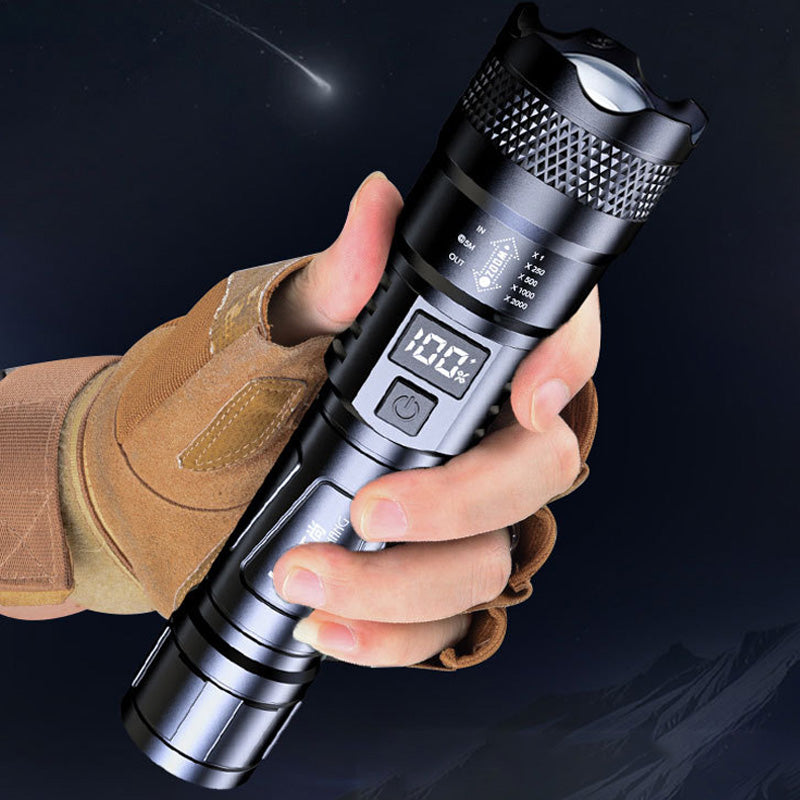 🎅Weihnachts-Sonderangebot: 50 % Rabatt🎁LED Strong Light Einziehbare Taschenlampe