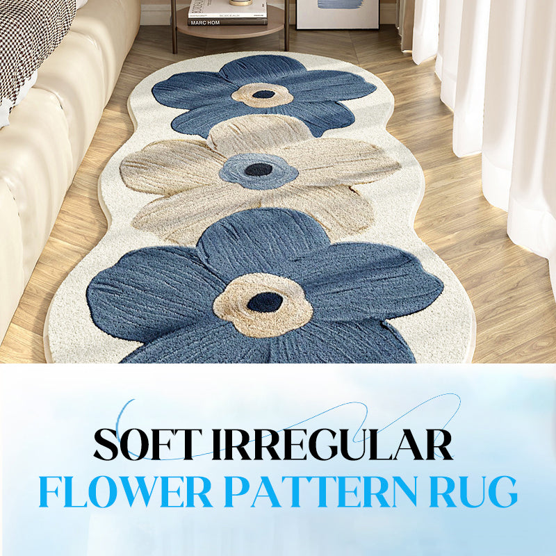 📢📢 50 % RABATT!! 🎅 Weicher Teppich mit unregelmäßigem Blumenmuster