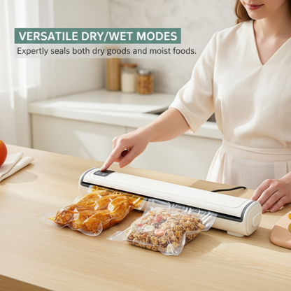 🎄 Weihnachts-Special-Angebot! ⚡ 2-in-1 Lebensmittel-Vakuumierer mit integriertem Cutter