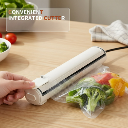 🎄 Weihnachts-Special-Angebot! ⚡ 2-in-1 Lebensmittel-Vakuumierer mit integriertem Cutter