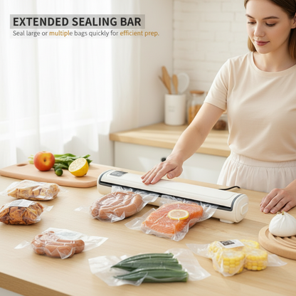 🎄 Weihnachts-Special-Angebot! ⚡ 2-in-1 Lebensmittel-Vakuumierer mit integriertem Cutter