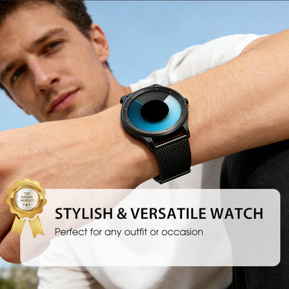 ✨🎅Weihnachtsangebote – Nur für kurze Zeit!⏰Futuristische, minimalistische Herrenuhr mit kreativem Drehscheiben-Zifferblatt