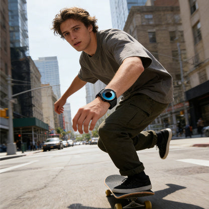 ✨🎅Weihnachtsangebote – Nur für kurze Zeit!⏰Futuristische, minimalistische Herrenuhr mit kreativem Drehscheiben-Zifferblatt