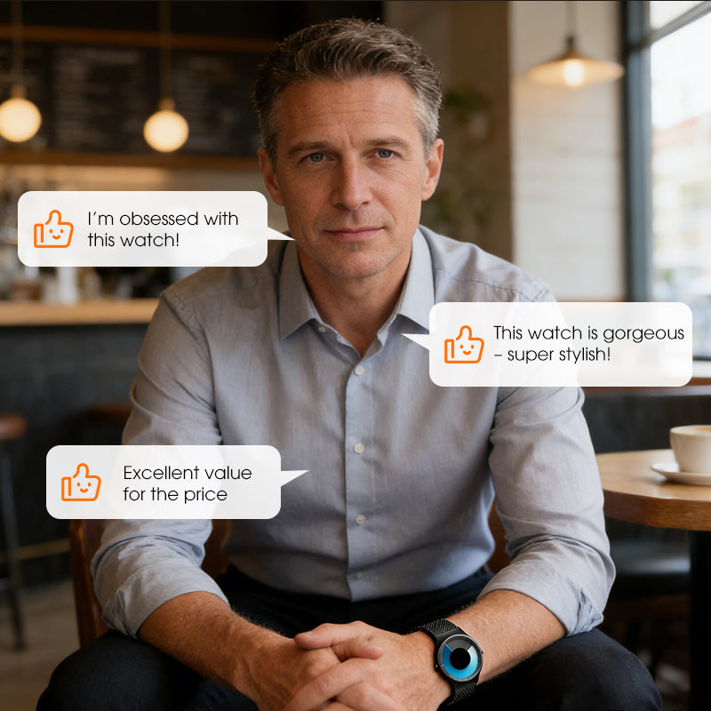 ✨🎅Weihnachtsangebote – Nur für kurze Zeit!⏰Futuristische, minimalistische Herrenuhr mit kreativem Drehscheiben-Zifferblatt