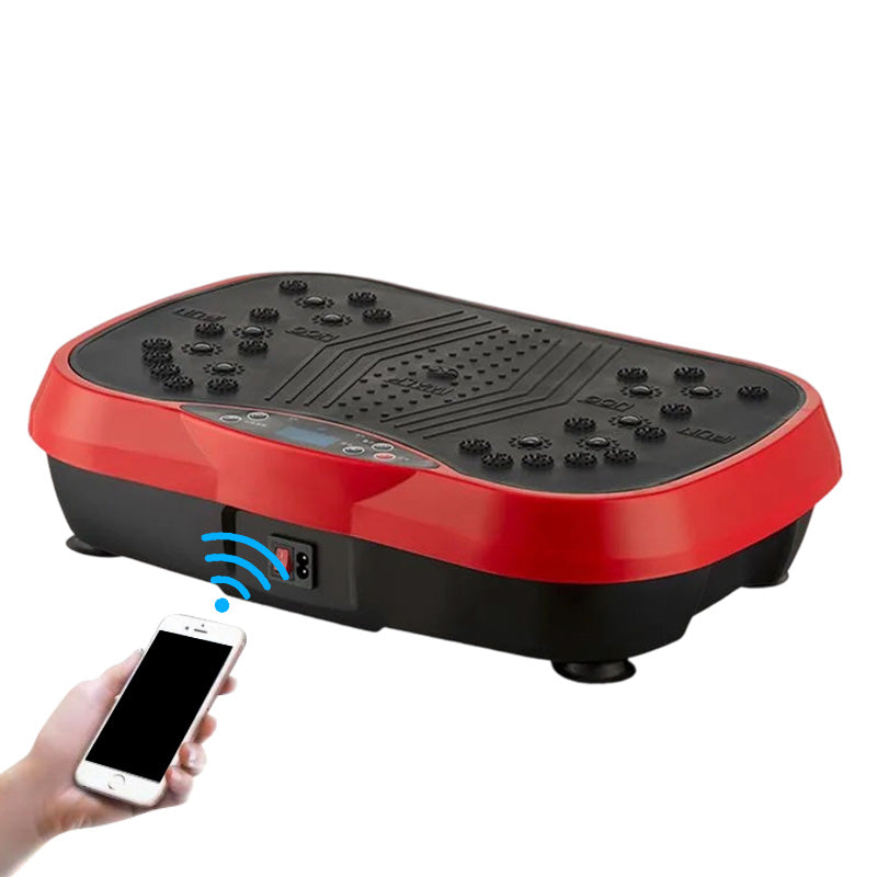 Hochleistungs-Vibrationsplatte Trainingsgerät, 200 kg Tragkraft, Bluetooth-Fernbedienung, 4 Trainingsmodi – Fitnessgerät für das Heimstudio