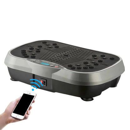 Hochleistungs-Vibrationsplatte Trainingsgerät, 200 kg Tragkraft, Bluetooth-Fernbedienung, 4 Trainingsmodi – Fitnessgerät für das Heimstudio