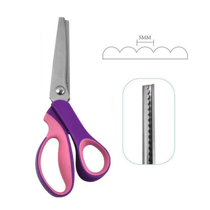 ✂️ 50% RABATT! 🧵 Multifunktionale Zickzack-Schere – Gezackte Klingen, präzise & langlebig – Ideal für Stoffe, Nähprojekte & Bastelarbeiten ✨