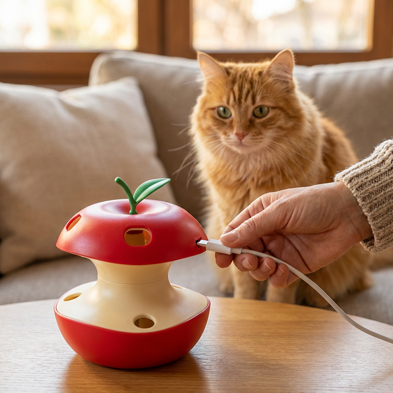 Intelligentes automatisches Katzenspielzeug mit Drehscheibe