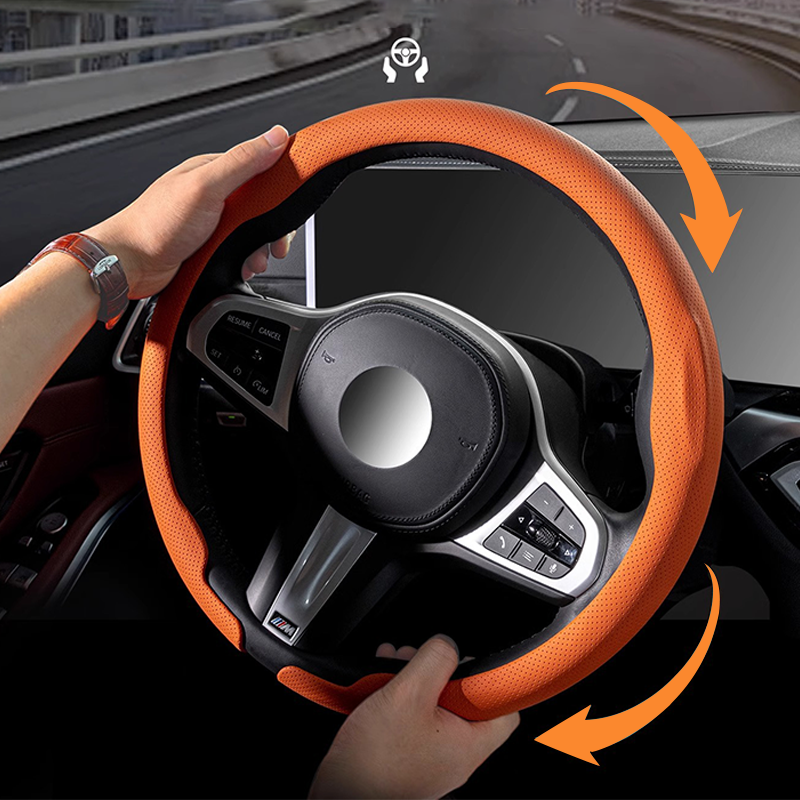 🚗 ✨Ultradünne Lenkradhülle Universal – Rutschfest & Luxuriös für Jedes Auto