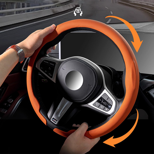 🚗 ✨Ultradünne Lenkradhülle Universal – Rutschfest & Luxuriös für Jedes Auto