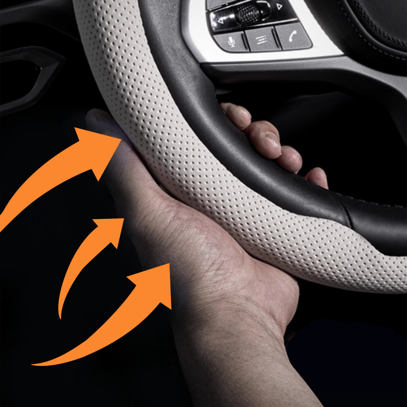 🚗 ✨Ultradünne Lenkradhülle Universal – Rutschfest & Luxuriös für Jedes Auto