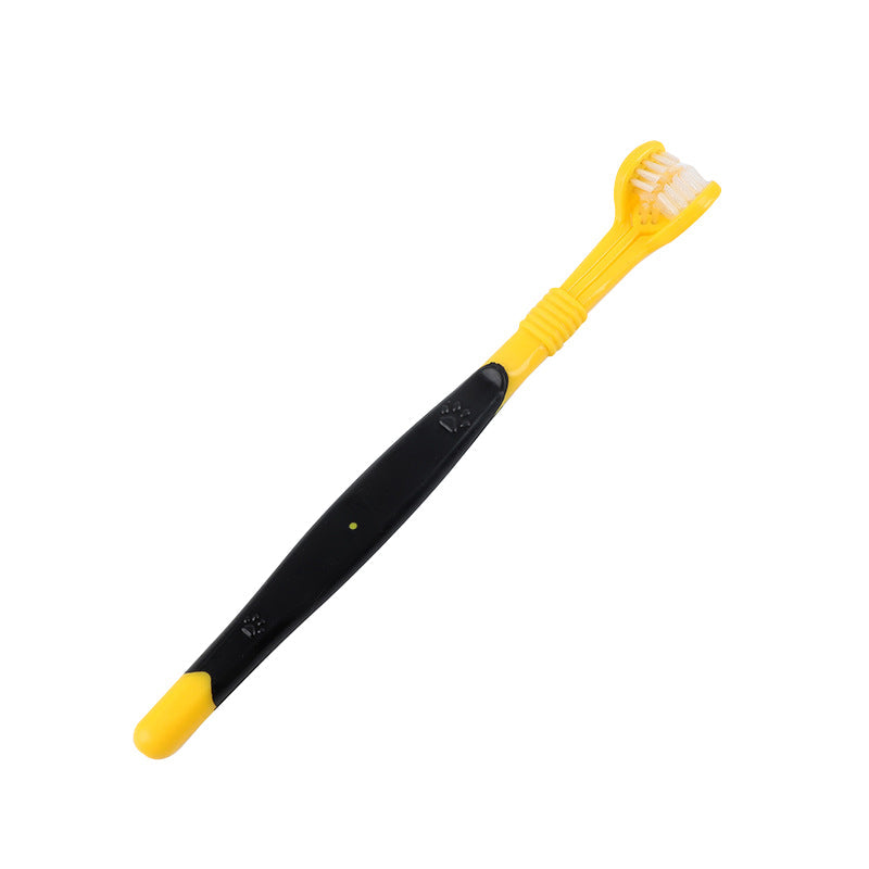 3-Sided Pet Soft Bristle Toothbrush