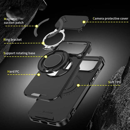 Magnetische Handyhülle mit Ringständer für iPhone