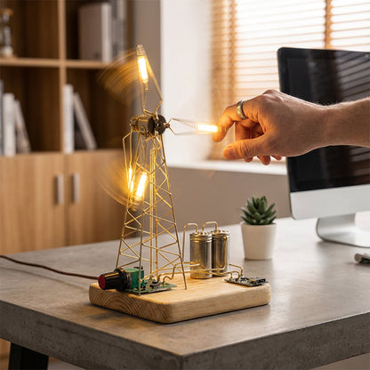 🔥Solange der Vorrat reicht 40 % Rabatt!🎉DIY Retro-Windmühlen-Nachtlicht-Set