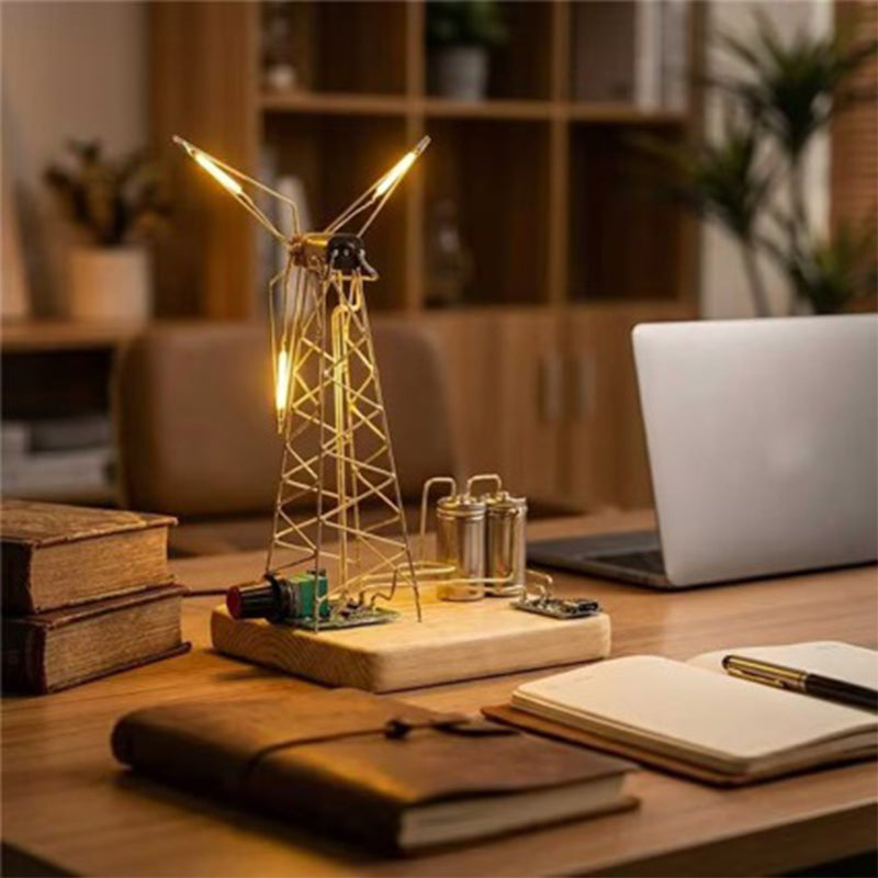🔥Solange der Vorrat reicht 40 % Rabatt!🎉DIY Retro-Windmühlen-Nachtlicht-Set