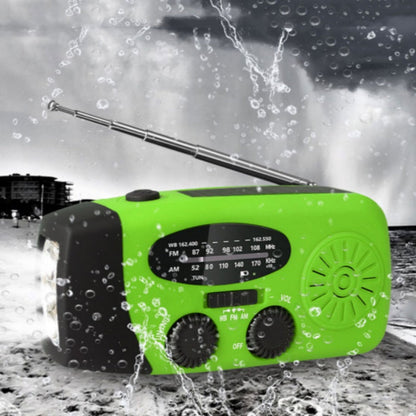 ⏳ Solar-Kurbelradio mit AM/FM-Empfang – 3-LED-Taschenlampe, USB-Notladefunktion und 600-mAh-Akku-Gcom