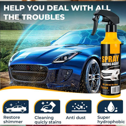 ⏳Zeitlich begrenztes Angebot⏰3 kaufen und 2 gratis dazu👏 3-in-1-SiO₂-Keramik-Schnellbeschichtungsspray – Waschen ohne Wasser, streifenfreier Glanz und wasserabweisender Schutz