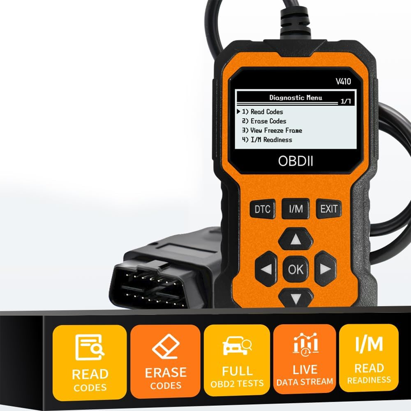 ⚡Plug it in and scan! Professional-grade OBD2 diagnostic tool.  Even beginners can easily maintain their vehicles.